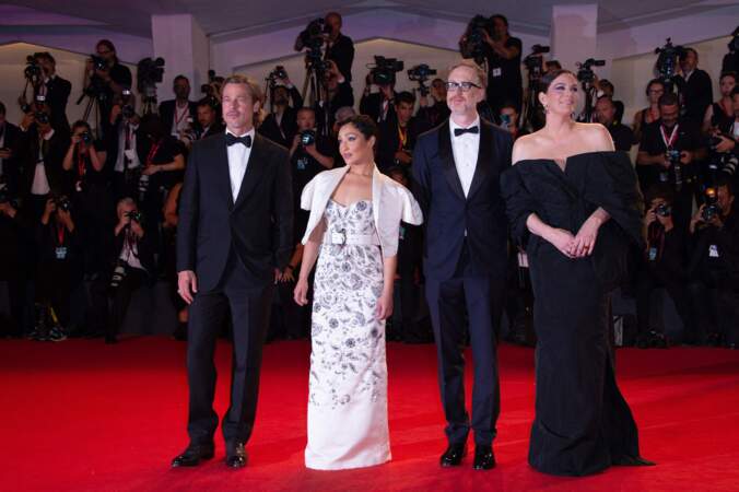 Brad Pitt, Ruth Negga, James Gray et Liv Tyler à la première de Ad Astra à la Mostra de Venise