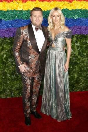 James Corden et sa femme Julia Carey à la 73ème cérémonie des Tony Awards