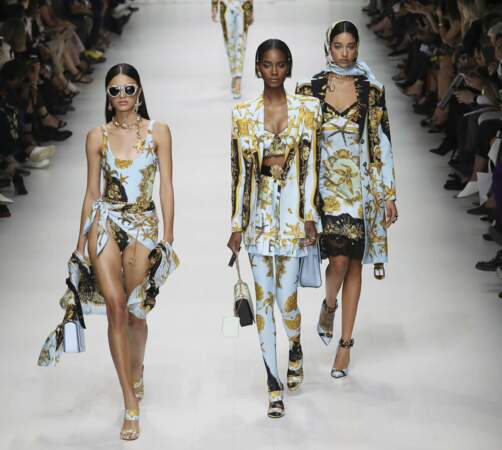 Le défilé Versace lors de la Fashion Week de Milan 