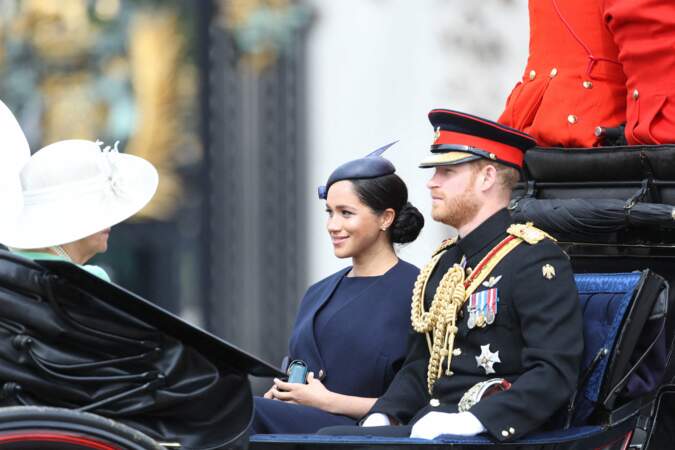 Prince Harry et Meghan Markle à Trooping the Colour, Londres
