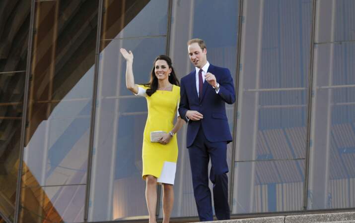 Le duc et la duchesse de Cambridge arrivent à l'Opera House de Sydney