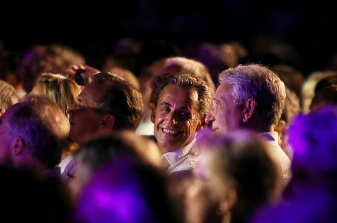 Nicolas Sarkozy au concert de Carla Bruni-Sarkozy au Lavandou