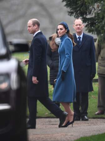 Kate Middleton et le prince William à Sandringham
