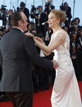 Quentin Tarantino et Uma Thurman