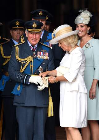 Le prince Charles et Camilla Parker Bowles au centenaire de la Royal Air Force, à Londres