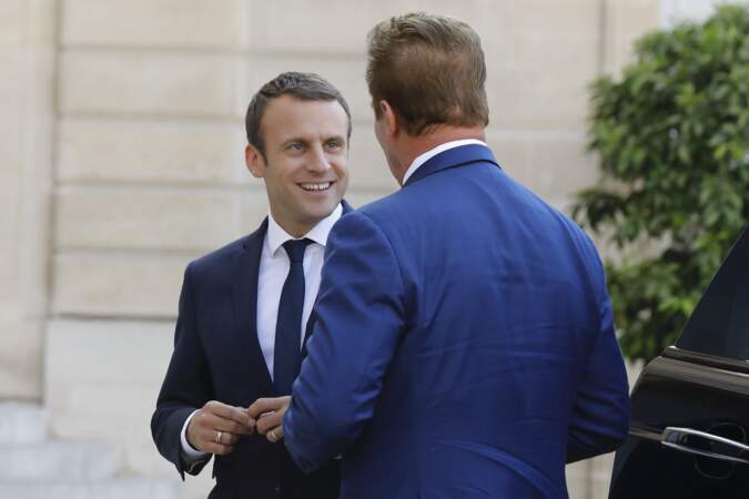Emmanuel Macron et Arnold Schwarzenegger