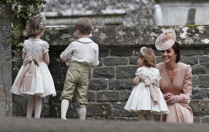 Kate Middleton et ses deux enfants 