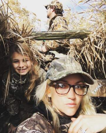 Maddie et Jamie-Lynn Spears lors d'une "chasse" en Louisiane