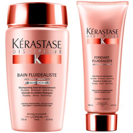 Kit kératine shampoing + après-shampoing - Cheveux lissés