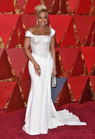 Mary J. Blige à la 90e cérémonie des Oscars, à Los Angeles le 4 mars 2018