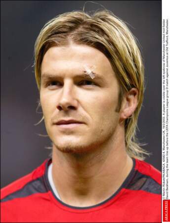 David Beckham en 2003: il se rapproche dangereusement du mulet 