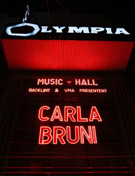Carla Bruni à l'Olympia