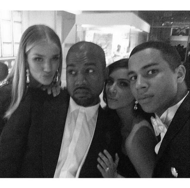 Rosie, Kanye, Kim et Olivier