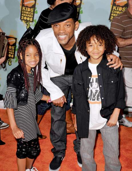 Will Smith et ses deux enfants, Jaden et Willow petits...