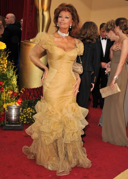 2009 : Sophia Loren confond le red carpet des Oscars avec les portes du Saloon
