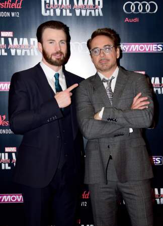 Avant-première Captain America: Civil War - Chris Evans & Robert Downey Jr ne se font la guerre que sur grand écran