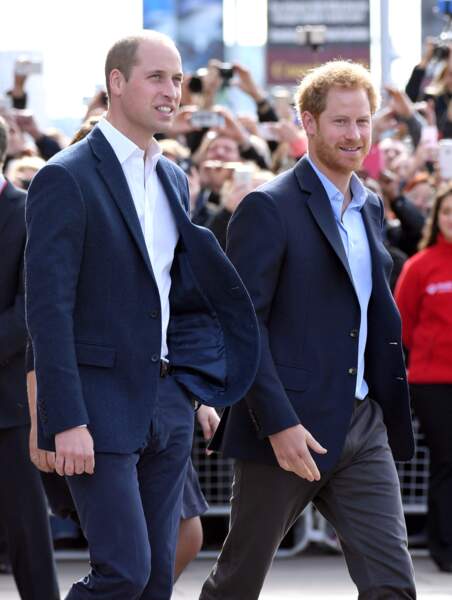 Les princes William et Harry en 2016