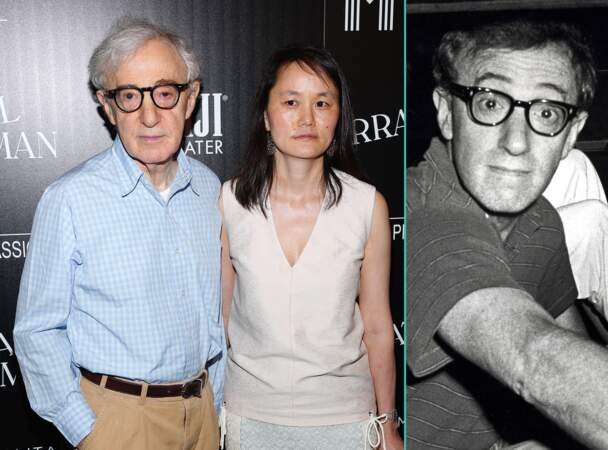 Woody Allen aujourd'hui à 80 ans et à 45 ans, l'âge actuel de sa femme Soon Yi