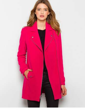 manteau rose la redoute