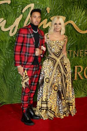 Fashion Awards 2017 : Lewis Hamilton et Donatella Versace