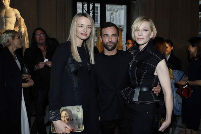 Soirée Louis Vuitton x Jeff Koons au Louvre : Delphine Arnault, Nicolas Ghesquiere et Cate Blanchett