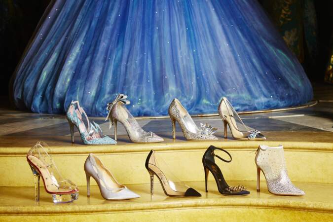 Les 9 paires de souliers officiels créés pour le film Cendrillon