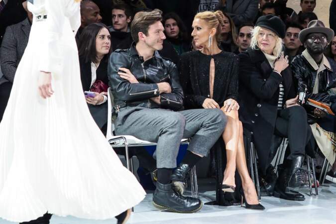 Céline Dion et Pepe Munoz au défilé Alexandre Vauthier, le 22 janvier 2019