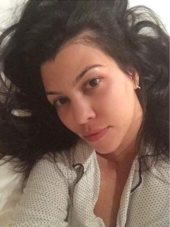 Le selfie sans maquillage de Kourtney Kardashian