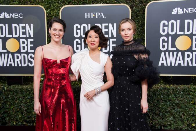 76ème cérémonie des Golden Globes : Phoebe Waller-Bridge, Sandra Oh et Jodie Comer