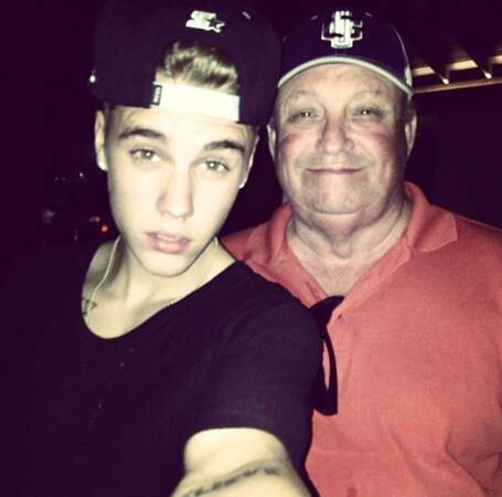 Justin Bieber et son "grand'pa"