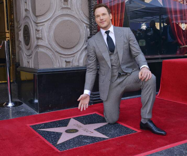 Chris Pratt reçoit son étoile à Hollywood