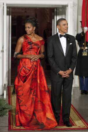 Michelle et Barack Obama en janvier 2011