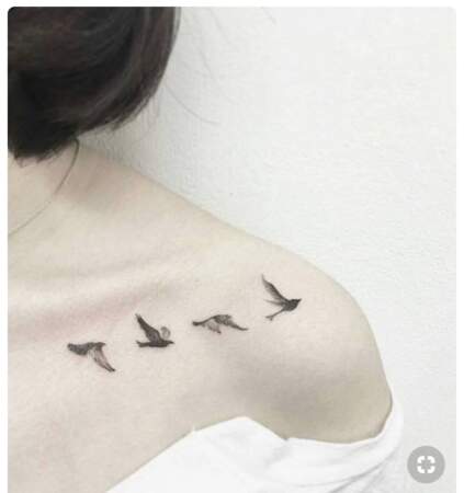 Les plus beaux tatouages d’oiseaux repérés sur Pinterest