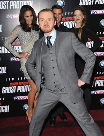 Simon Pegg en a marre de jouer les seconds rôles (devant Paula Patton, Tom Cruise et Léa Seydoux)