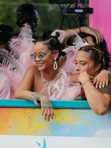 Rihanna au carnaval de la Barbade, le 5 août 2019