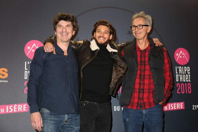 Robin Sykes, Rayane Bensetti et Thierry Lhermitte au Festival international du film de comédie de l'Alpe d'Huez