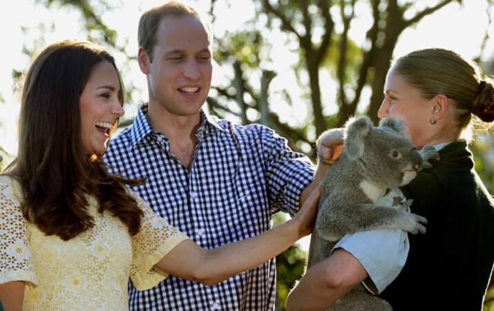Le petit George a bien grandi ! (Kate Middleton, Prince William et un koala)