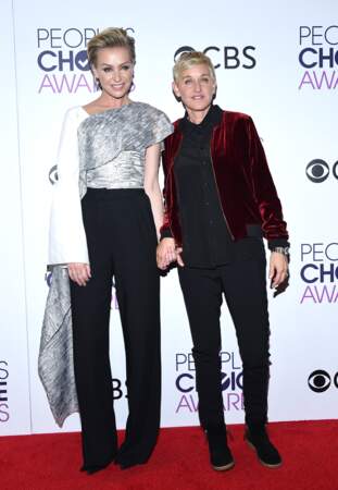 People's Choice Awards 2017 : Ellen DeGeneres et sa femme Portia de Rossi (en ADEAM)