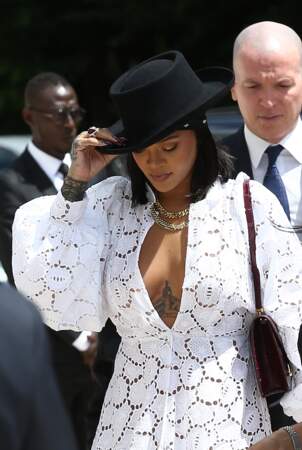 Rihanna à la fondation Louis Vuitton à Paris