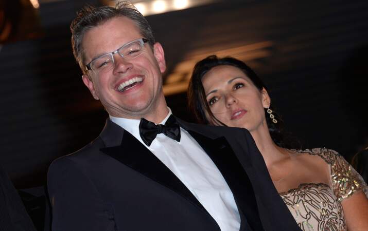 Matt Damon et sa femme Lucciana 
