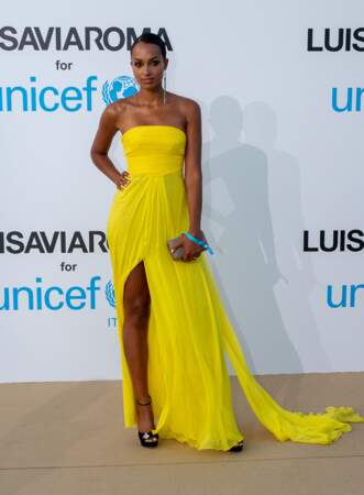 Jasmine Tookes, au gala de l'UNICEF en Sardaigne, le 10 août 2018
