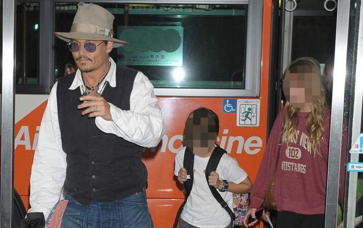 Johnny Depp, Jack et Lily Rose 