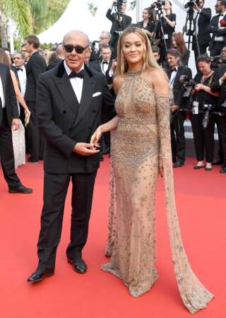 Cannes - Montée des Marches pour le 70ème anniversaire : Fawaz Gruosi & Rita Ora