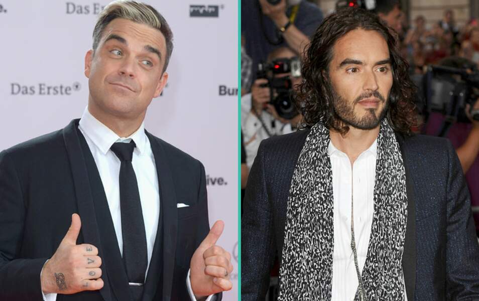 Robbie Williams et Russell Brand ont eu une relation avec...