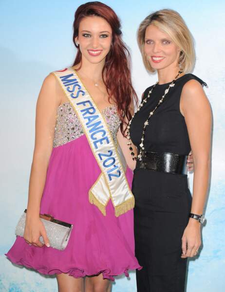 Delphine Wespiser (Miss France 2012) et Sylvie Tellier