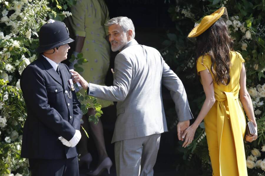 Amal et George Clooney au mariage d'Harry et Meghan