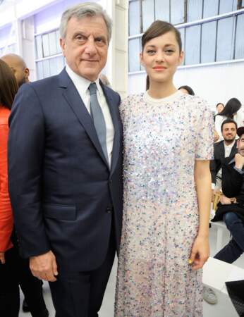 Marion Cotillard et Sidney Toledano, le patron de Dior