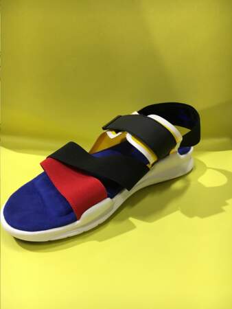 Les sandales façon Mondrian Tamaris