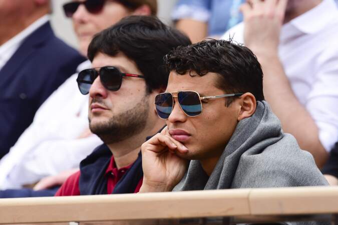 Thiago Silva dans les tribunes de Roland Garros le 26 mai 2019