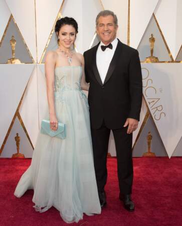 Les plus beaux couples des Oscars 2017 : Rosalind Ross et Mel Gibson